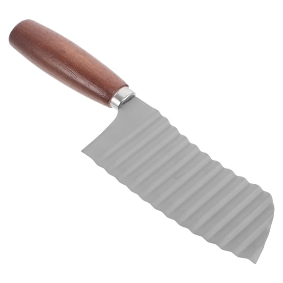 SEWCHICS Stainless Steel Crinkle Cutting Tool for Fries Preparation, Kitchen Vegetable Cutter 1 Piece