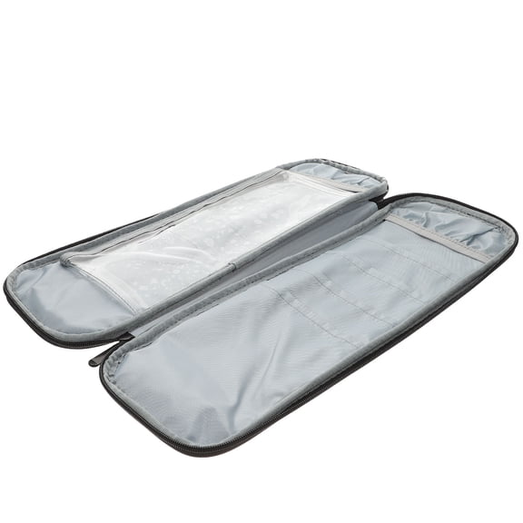 SEWCHICS Fashionable Grey Crochet Hook Case for Storage of Knitting Needles and Accessories