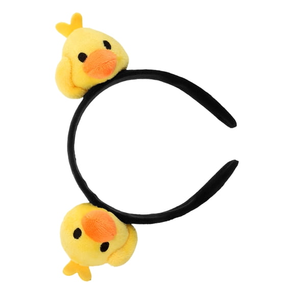 SEWCHICS Yellow Animal Ear Makeup Headband for Women, Soft Fabric Spa Headband, Comfortable and Cute for Makeup Application