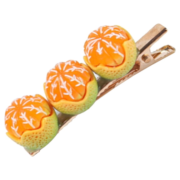 SEWCHICS Multi-Color Fruit Hair Clip for Women and Girls, Kawaii Style Hair Accessory, Realistic 3.5-Inch Design, Cute Hairpin