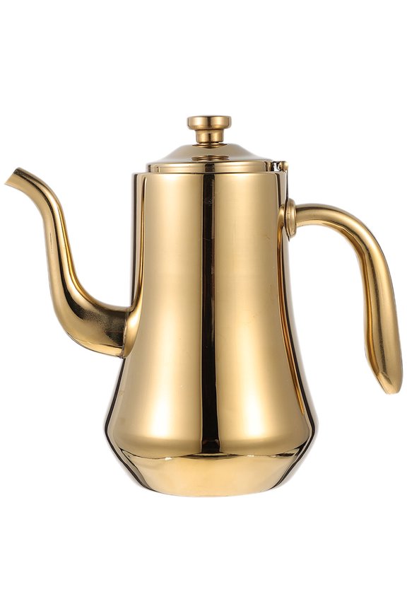 Tea Kettle Stovetop Stainless Steel Golden 1Pcs