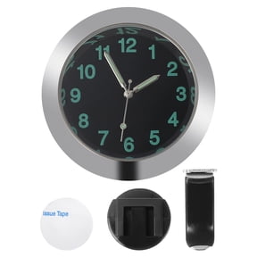 SEWCHICS Night Light Digital Car Clock Silver Compact for Easy Reading in Dark