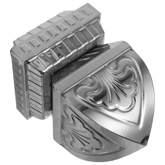 SEWCHICS Stainless Steel Fence Finials Silver Post Caps for Outdoor Decoration