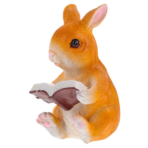 SEWCHICS Decorative Resin Rabbit Figurine for Aquarium Aesthetic Value and Safety