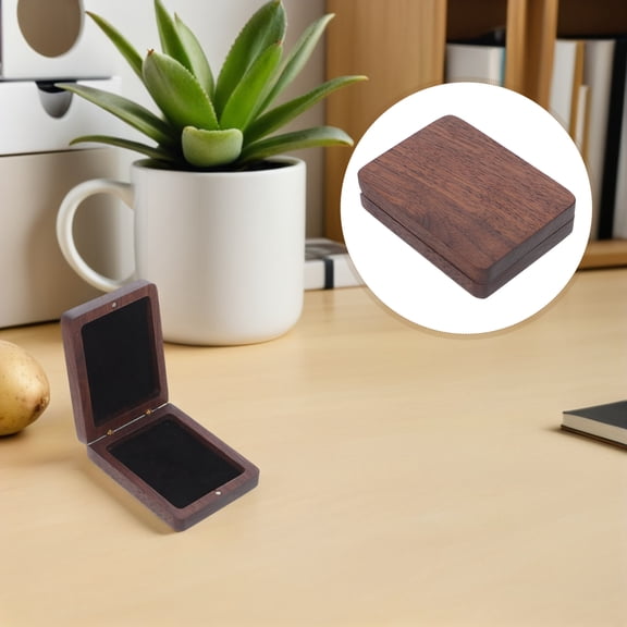 SEWCHICS Wooden Medal Display Case 1-Pack Storage Box for Medals Exhibitions and Awards Presentation