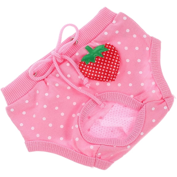 SEWCHICS Dog Period Diapers Female Pet Diaper Lace Pink for Untrained Puppies 1Pack