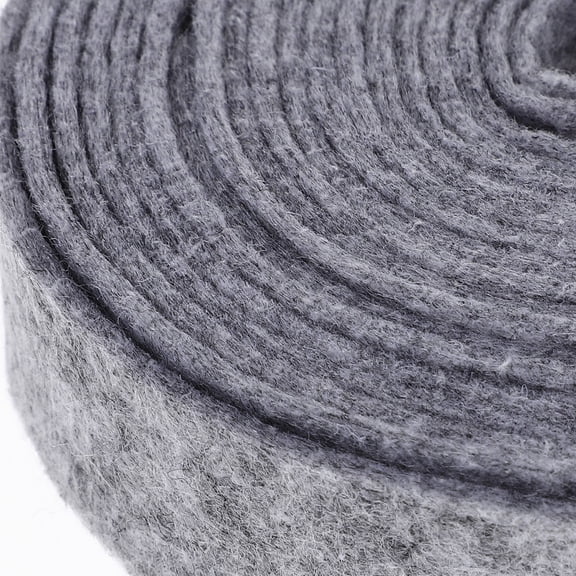 SEWCHICS Grey Wool Felt Ribbon for Christmas Tree Decorations, Holiday Crafts, Seasonal Wrapping, Ornaments and Festive Decor