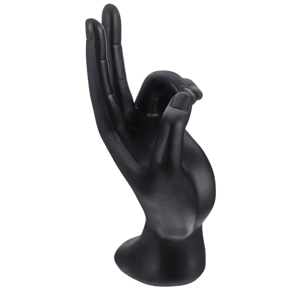 SEWCHICS Black Hand Model Holder Display Stand for Rings and Bracelets Elegant Design