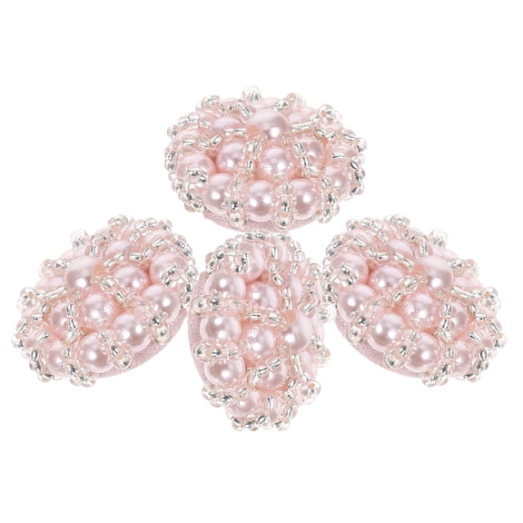 SEWCHICS Set of 4 Fabric Buttons for Sewing, Crafts, and Decoration, ABS Material, Elegant Design