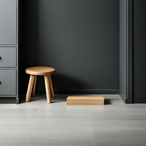 SEWCHICS Floor Mirror Holder Stylish Wooden Base for Home Offices 1Pcs