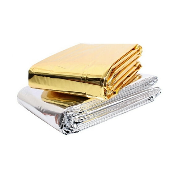 SEWCHICS Emergency Rescue Thermal Blanket Set, Aluminum Foil Foil Blankets in and for Outdoor Survival and First Aid
