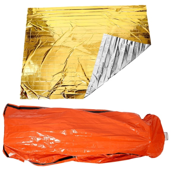 SEWCHICS Outdoor Emergency Thermal Blanket for Camping Survival, Insulated Aluminum Foil, Keeps Warm, Assorted Colors