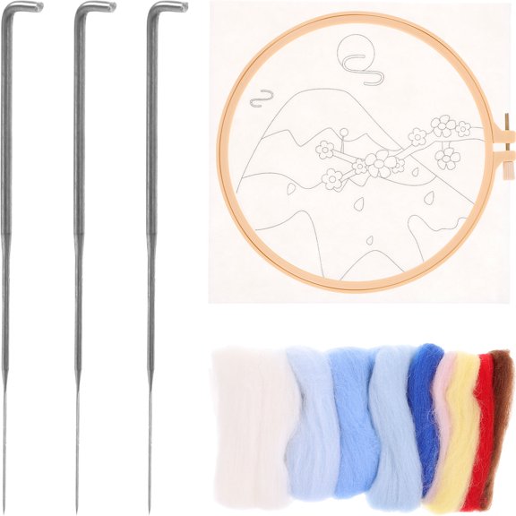 SEWCHICS Assorted Color Wool Felt Kit for DIY Needle Felting Beginners