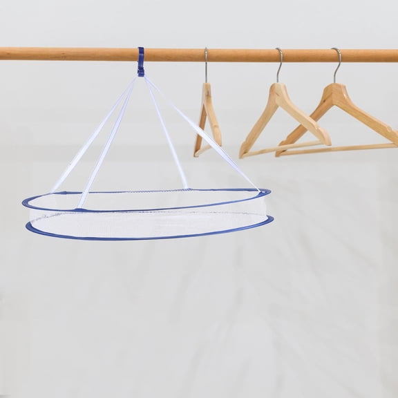 SEWCHICS Foldable White Mesh Clothes Drying Rack 70 x 40 cm for Home Laundry, Quick Drying Sweaters and Garments