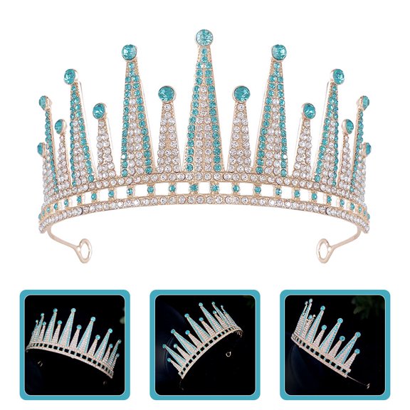 SEWCHICS Wedding Bride Crown Crown Headpiece Zinc Alloy 1Set