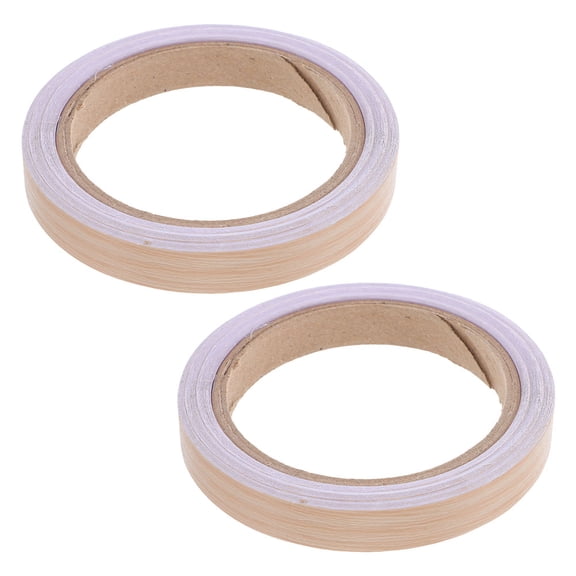 SEWCHICS Khaki Peel and Stick Edge Banding p Wood Grain for Furniture Table Door Decoration