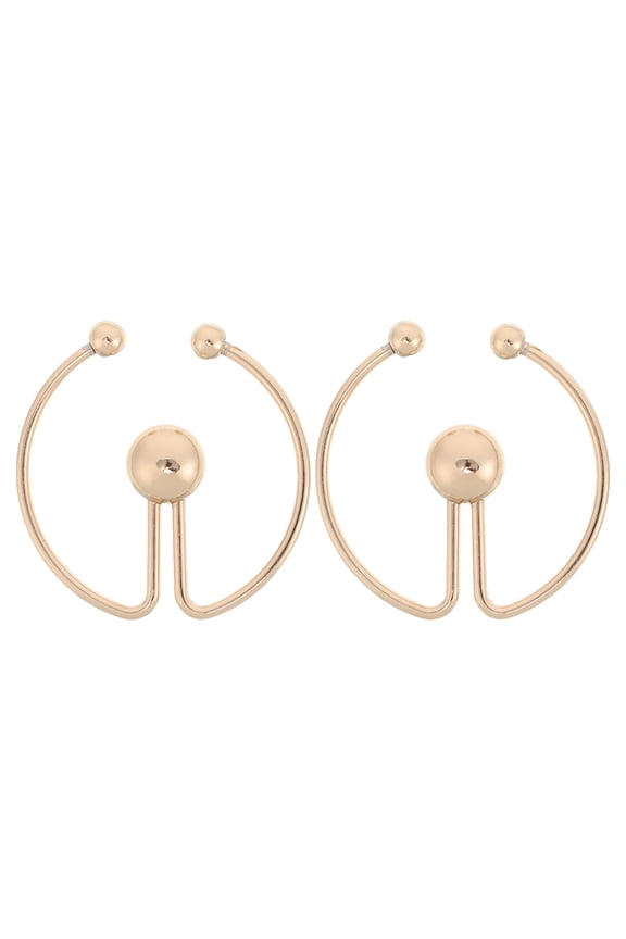 Golden Alloy Cinch Clips for Womens Clothing, Elegant Design Accessories for T-Shirts, 2 Pieces
