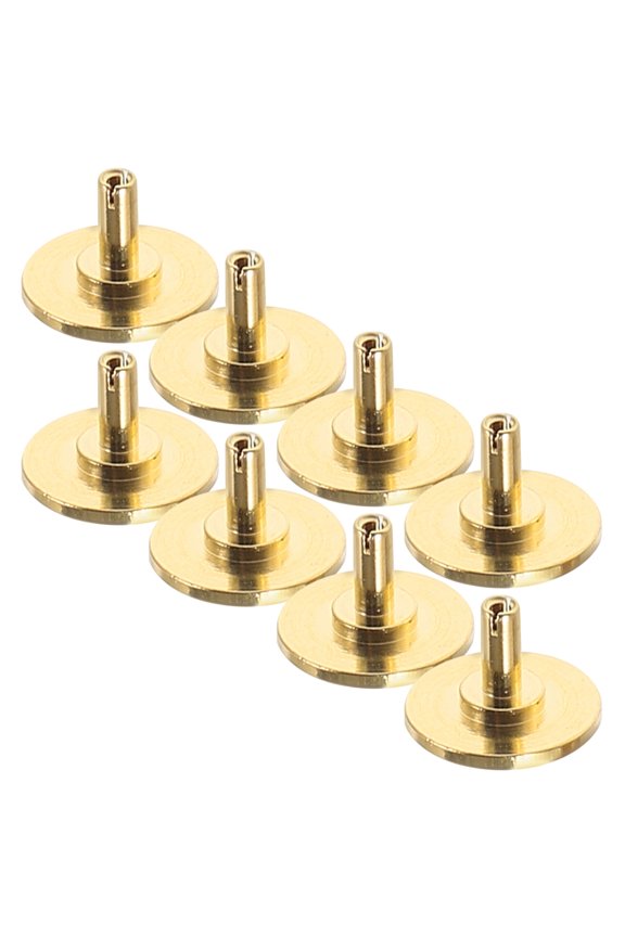 8pcs Golden Copper Clock Caps for Quartz Wall Clock Repair and Replacement Parts