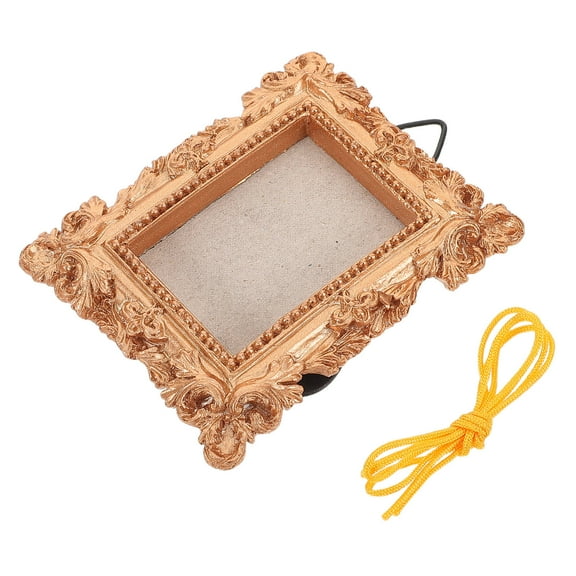SEWCHICS Small Vintage Picture Frames with Rope for Christmas Tree Display Decor