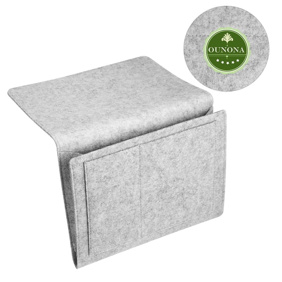 SEWCHICS Grey Felt Kitchen Storage Organizer Bag for Hanging and Storing Daily
