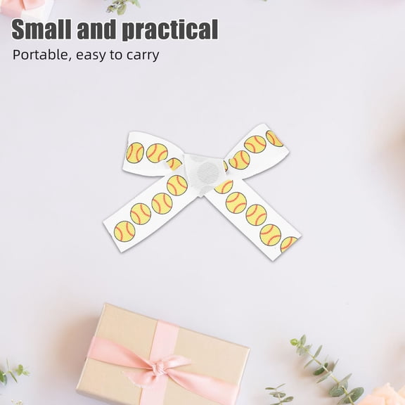 SEWCHICS Grosgrain Baseball Ribbon for Sports-Themed Party Decorations, Centerpieces, and Craft Projects