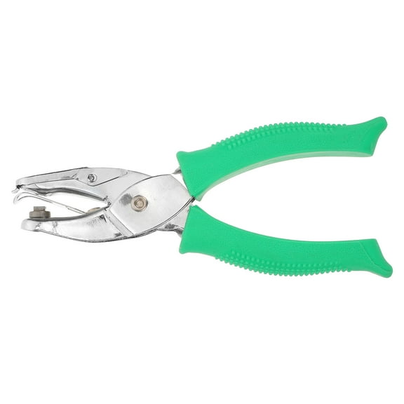 SEWCHICS Manual Green Hole Punch for Crafting with Precise Alignment - Loose Leaf Paper Puncher for Projects
