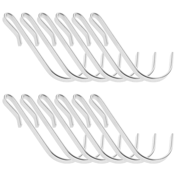 SEWCHICS Multi-Functional Stainless Steel Hooks Silver for Home and Kitchen 20Pcs