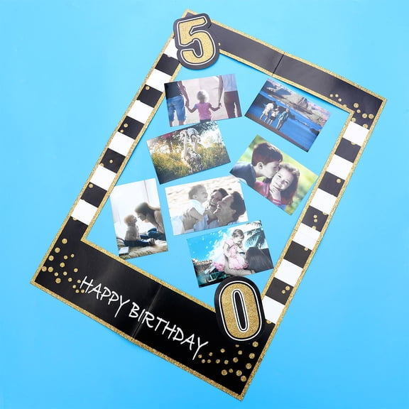 SEWCHICS White Photo Frame for Adults, Perfect Birthday Party Decoration, 1 Piece