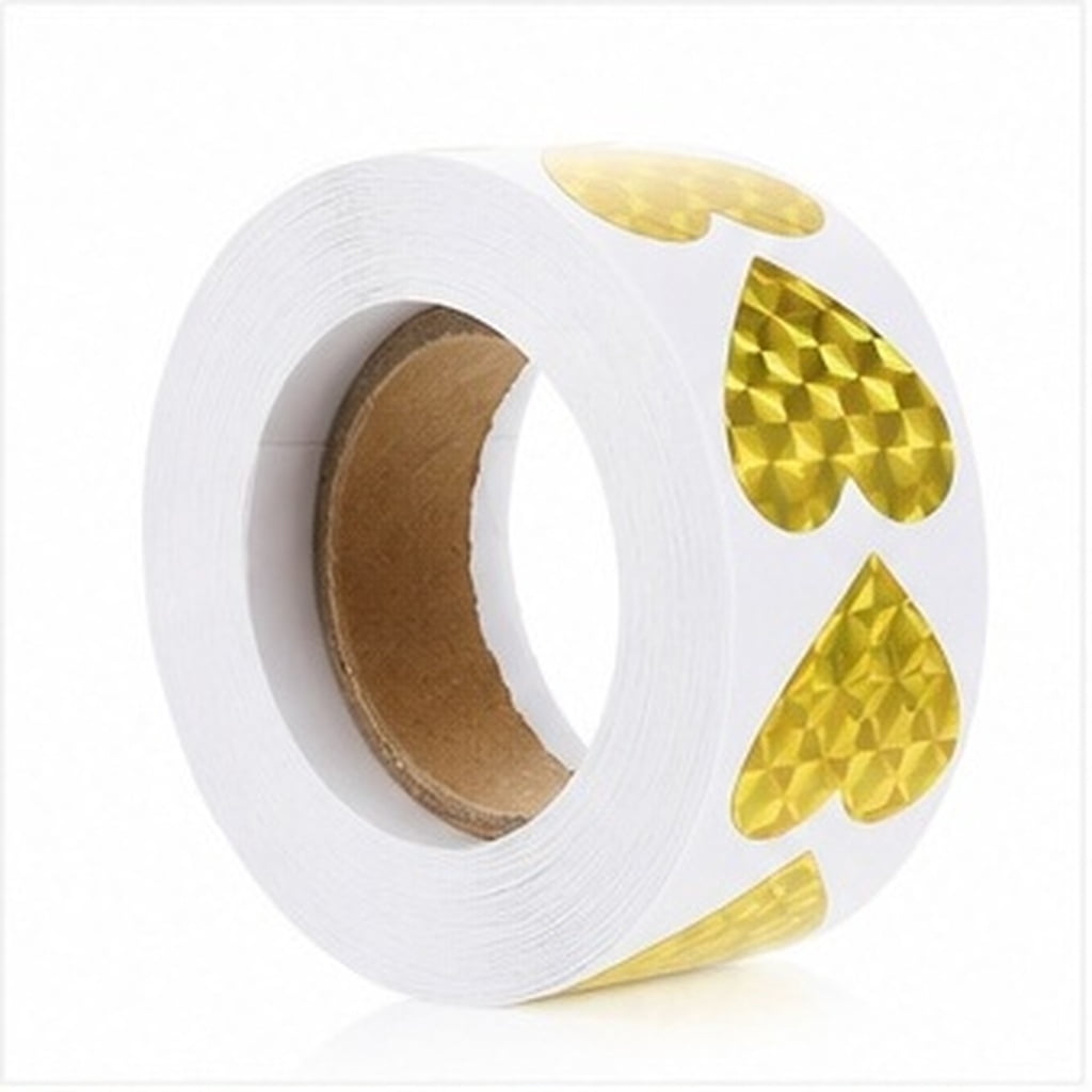 Heart Sticker SEWCHICS Heart Label Stickers, Golden and Eco-Friendly for DIY Wedding ...