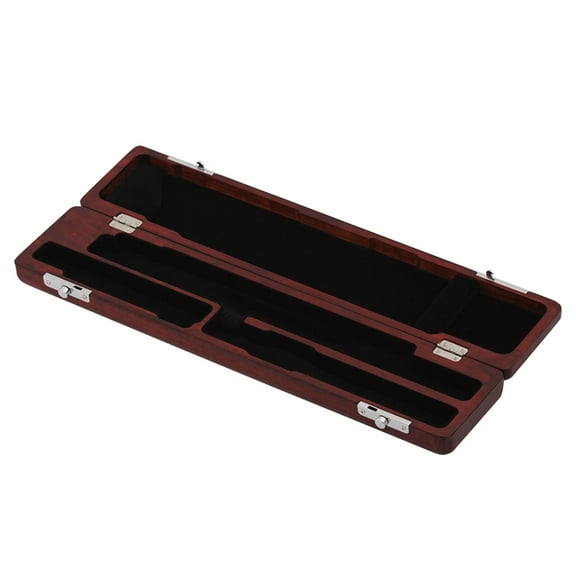 SEWCHICS Red Flute Case Bag with Hard Wood Shell Suitable for Open Hole 16 Hole Flute