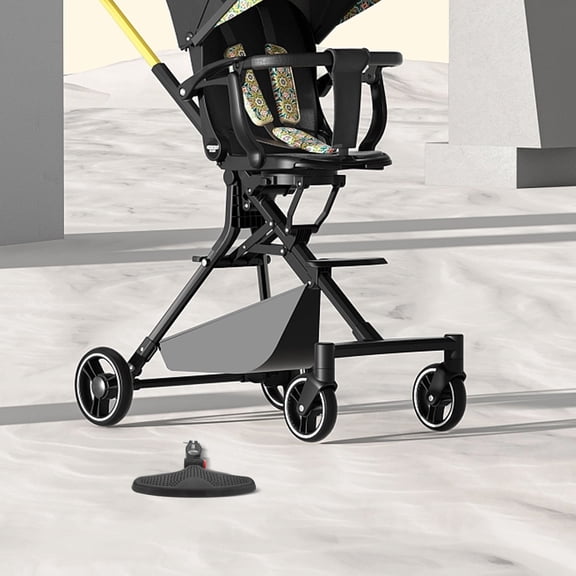 SEWCHICS Infant Stroller Foot Support Extension 1Pack Easy Installation Black Stroller Footrest 9.1x5.9x1.2in