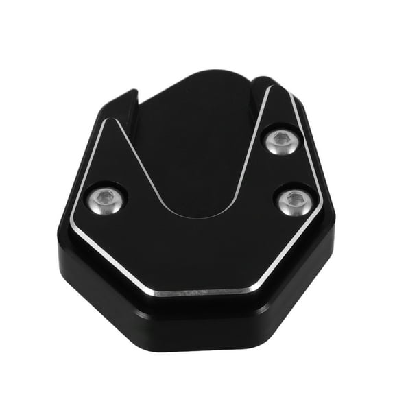SEWCHICS Kickstand Plate Motorcycle Antifall Black Aluminum 1Set
