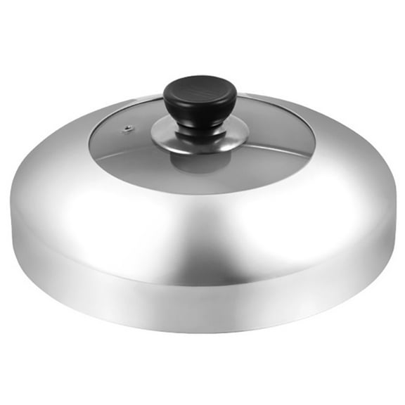 SEWCHICS Stainless Steel Universal Pan Lid with Handle for Pots Woks and Steamers