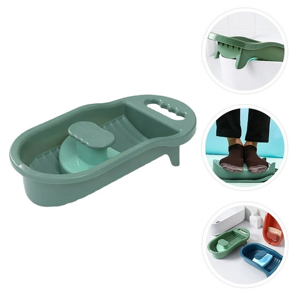 SEWCHICS Laundry Washboard PP Green Hand-washing Tool for Bra 1Pcs