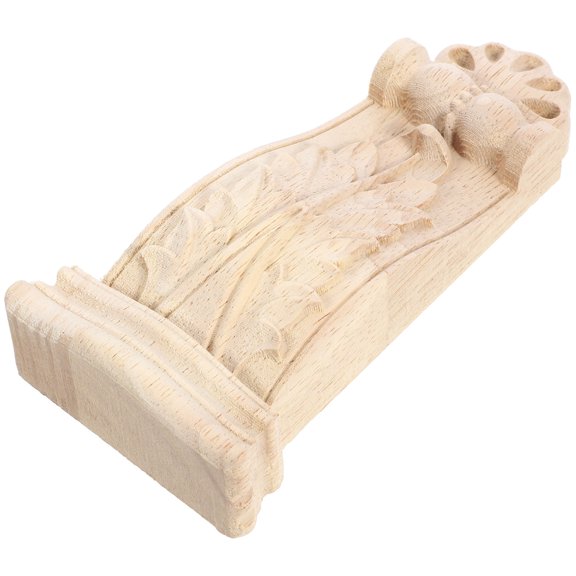 SEWCHICS Light Brown Decorative Wood Corbel Home Decor for Study Room, Office, Shelf, Wall Display, 1 Set