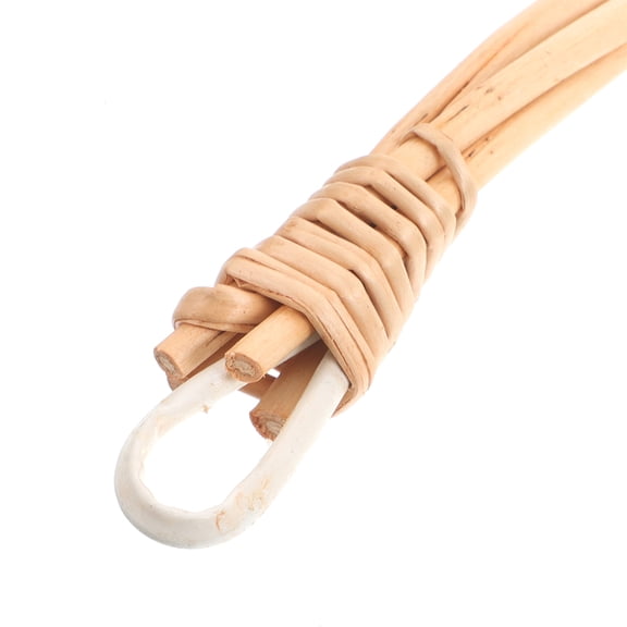 SEWCHICS Light Brown Rattan Basket Handle Replacement Sturdy Ergonomic Design for Picnic Baskets 8.65 X 5.5 inch