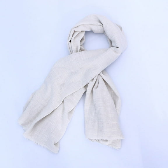 SEWCHICS Soft Breathable Natural Cotton Fabric Light Grey Linen Crepe for Dressmaking