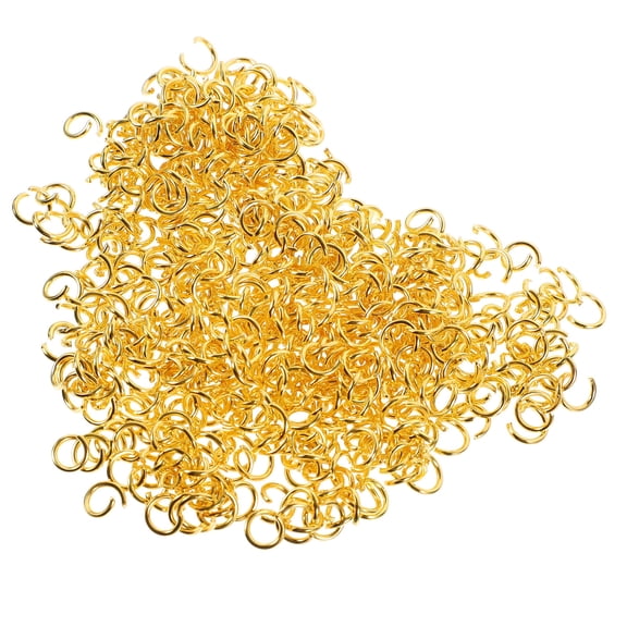 SEWCHICS Multipurpose Golden Split Rings for Jewelry Repair and Crafting 500Pcs