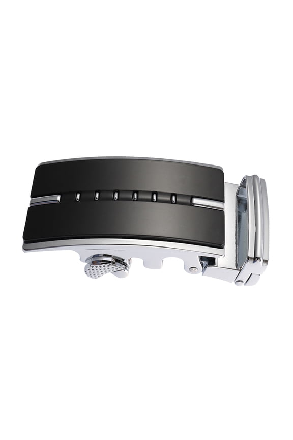 Fashion Black Alloy Automatic Belt Buckle Easy Adjustable Belt Fastener