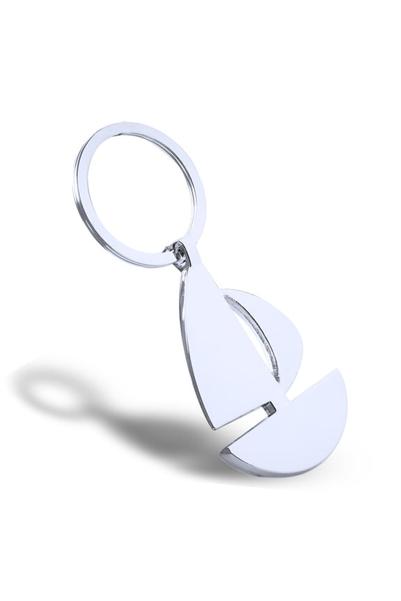 Metal Sailing Keychain with Unique Nautical Pendant, Stylish Keyring for Everyday Carry and