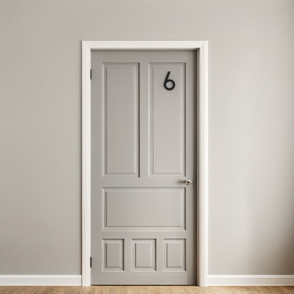 SEWCHICS Modern Black Outdoor Floating Address Number with High Visibility Plastic Design