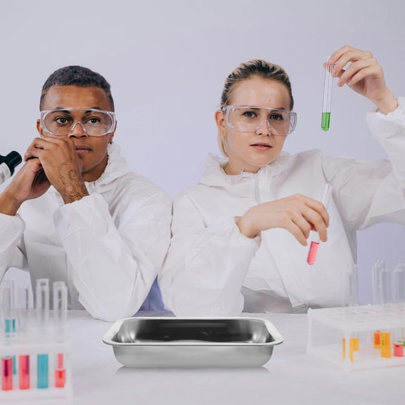 SEWCHICS Stainless Steel Dissection Plate with Smooth Edges for Safe Lab Use