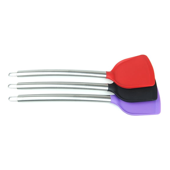 SEWCHICS Non Scratch Silicone Kitchen Spade with Stainless Steel Handle for Cooking and Baking