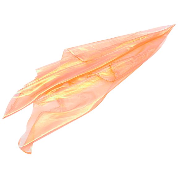 SEWCHICS Orange Gradient Organza Fabric Lightweight Iridescent Decorative Wedding Gauze for Crafts and Dressmaking