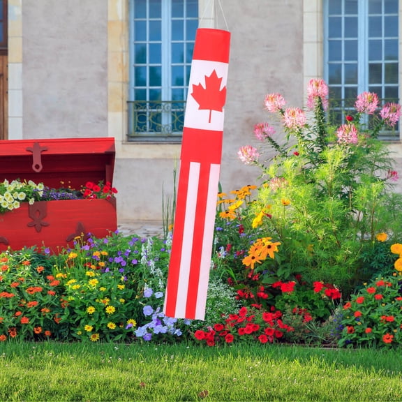 SEWCHICS Durable Hanging Windsock Flag Assorted Colors Lightweight Outdoor Decorative Banner