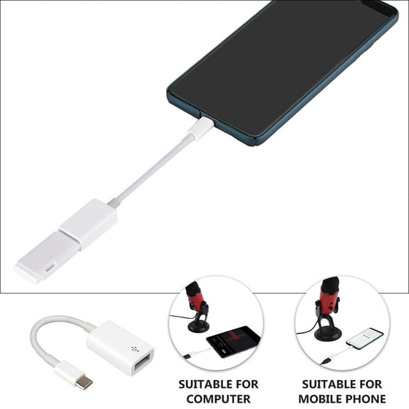 SEWCHICS USB to USB-C Adapter with OTG Function, , Compatible with Phone and Tablet, 1 Pack