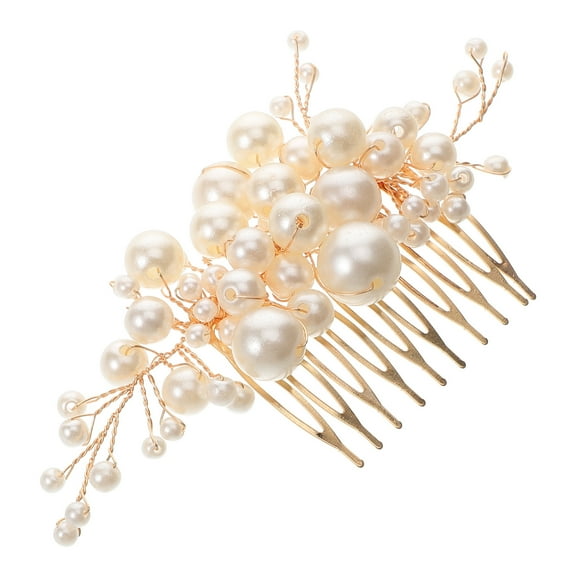 SEWCHICS Handmade Plastic Bridal Hair Comb Elegant Hair Accessory for Weddings, Proms, and Special Occasions