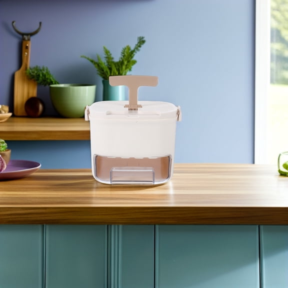 SEWCHICS Ivory Plastic Ice Tray and Ice Bucket Multipurpose Freezer Mold for Kitchen Use and