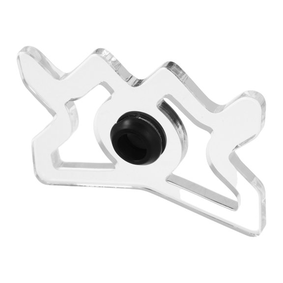 SEWCHICS Professional Acrylic Cue Bridge Head with Black Ring Accent for Stylish Game Room Decor
