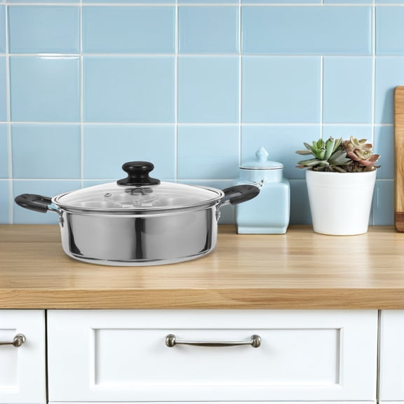 SEWCHICS Professional Stainless Steel Egg Cooker Pot Silver Rust Resistant for Kitchen